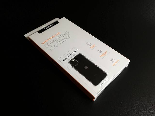 Spigen iPhone 11 Pro Max ケース クリスタル・クリアの外箱