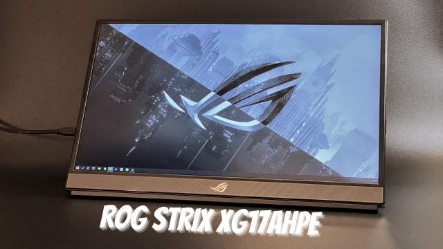 正規品・保証付 ゲーミング ポータブル ASUS モニター XG17AHPE Strix ROG ディスプレイ