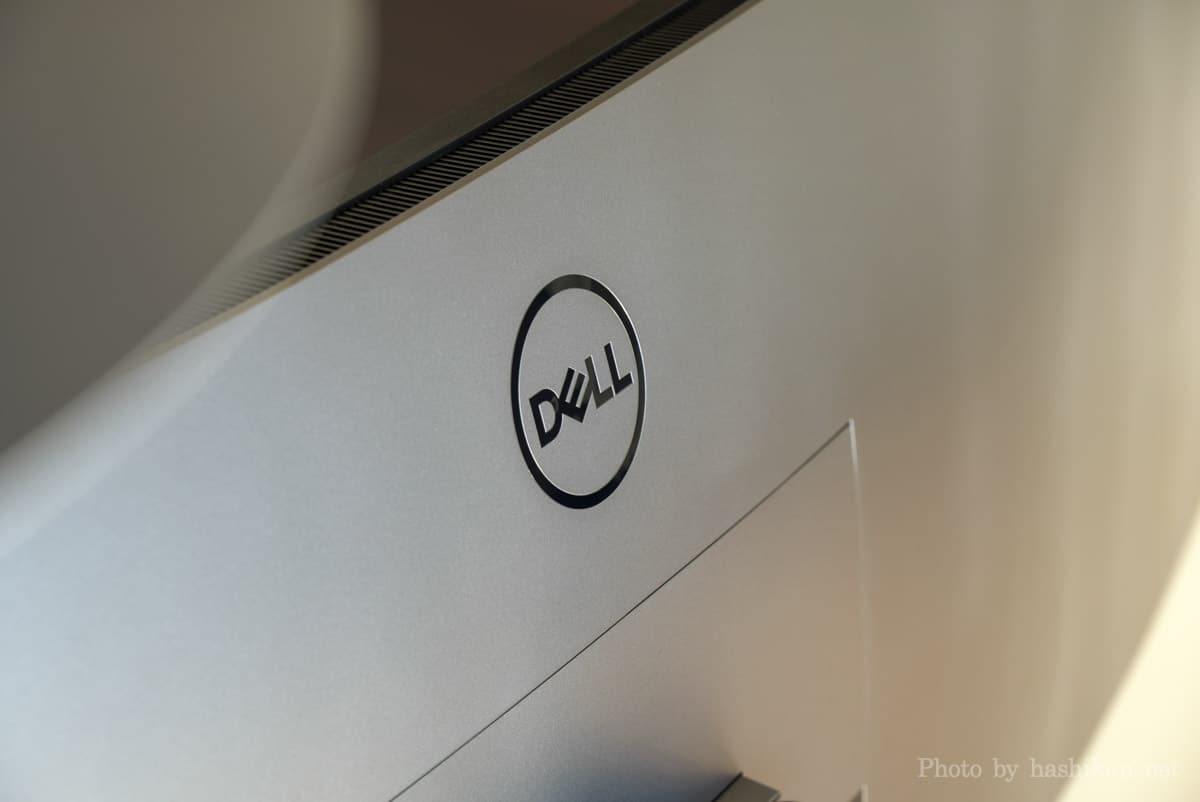 Dell U4919DWの背面ロゴ部分の画像