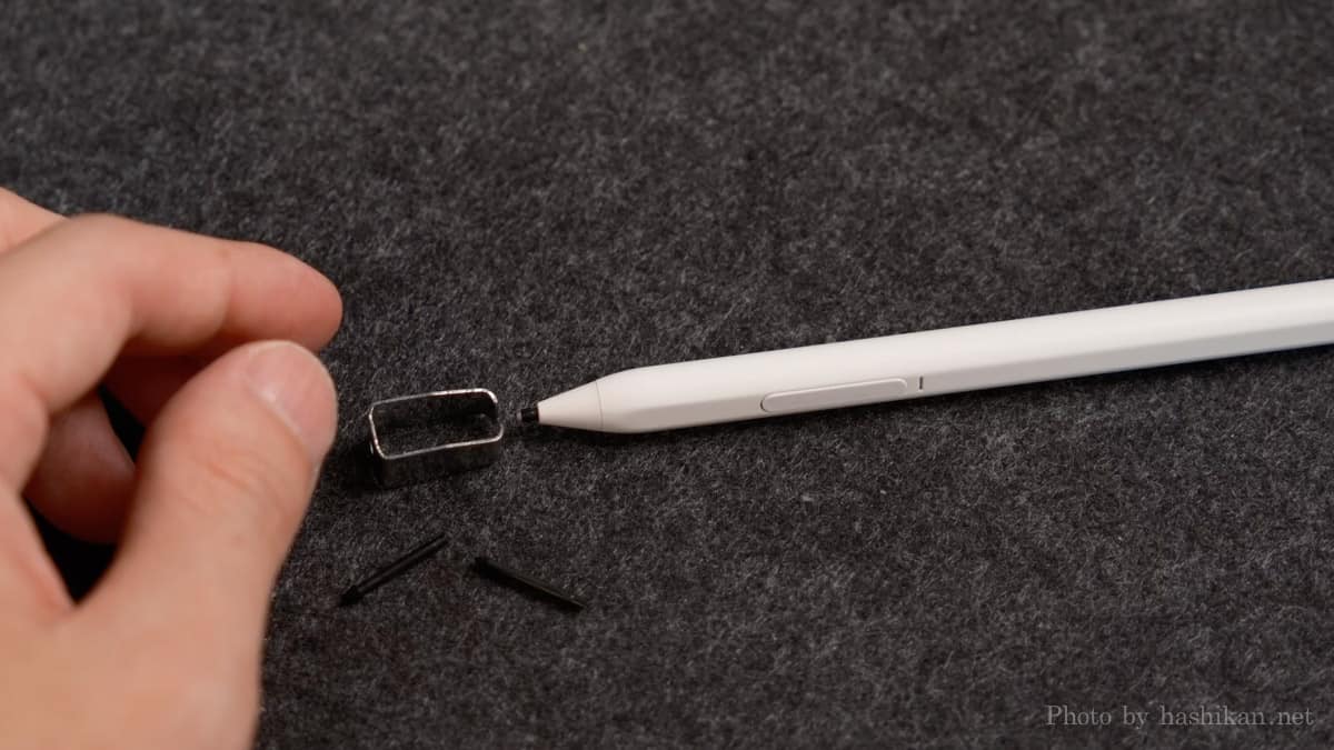 EHOMEWEI『O156DSL』のスタイラスペンのペン先は交換可能
